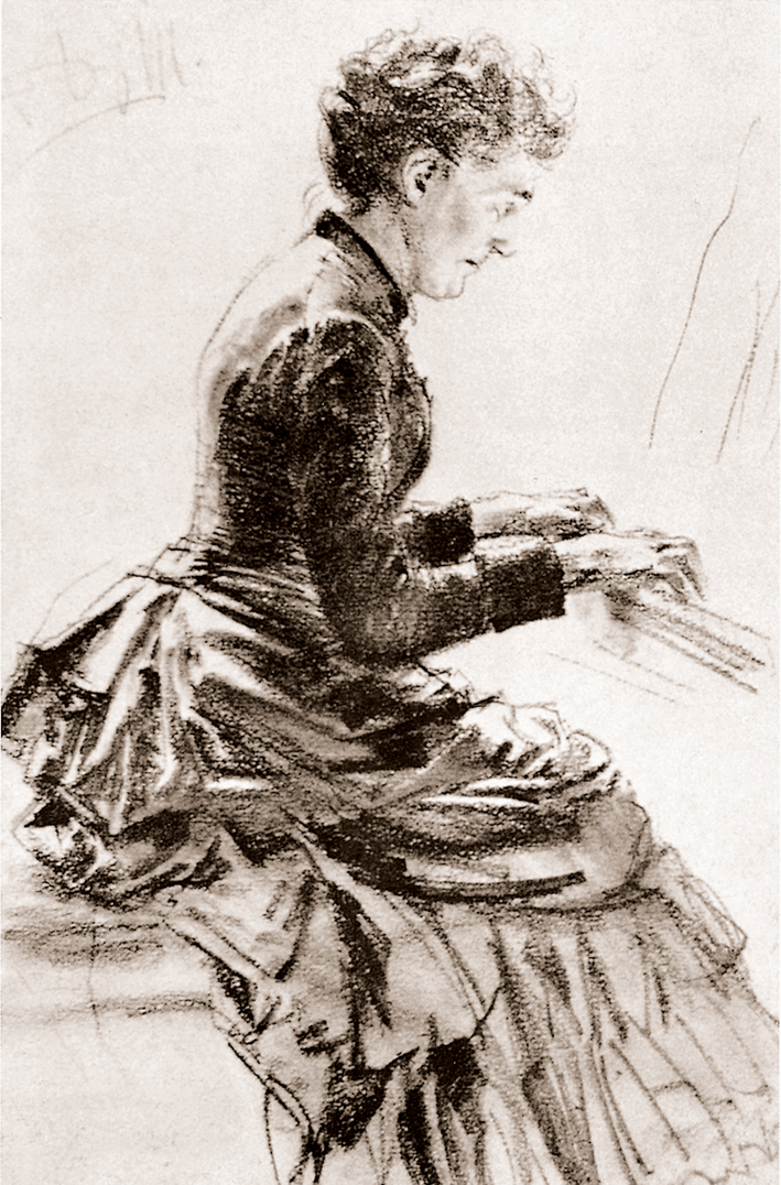  Adolpyh Von Menzel —— 弹钢琴的女人